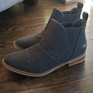 Gray Wool Rocket Dog Ankle Boots